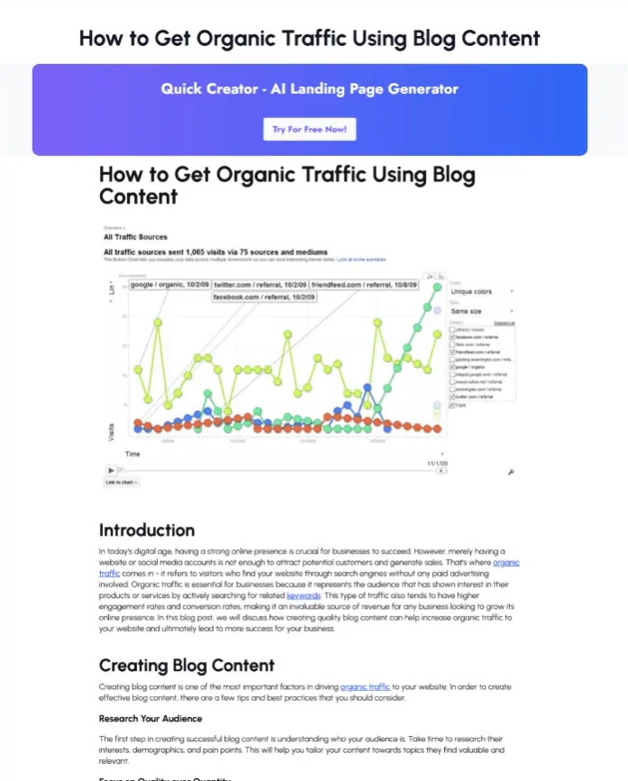 landing page for idea validation